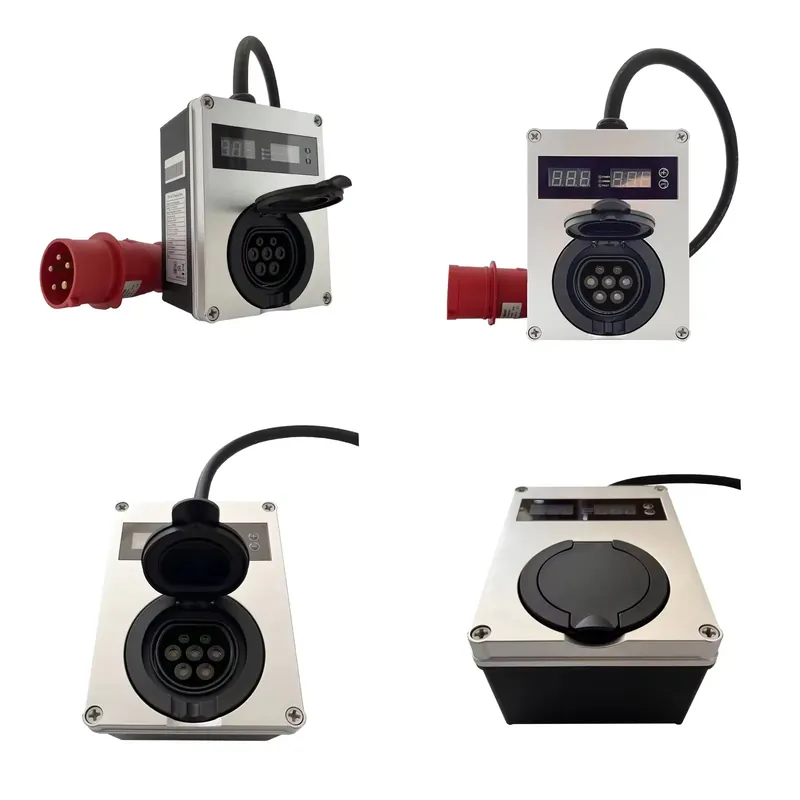 Portable Ev Charger 32A Type 2 Cee Plug - Mini Cargador de Coche Eléctrico Inteligente