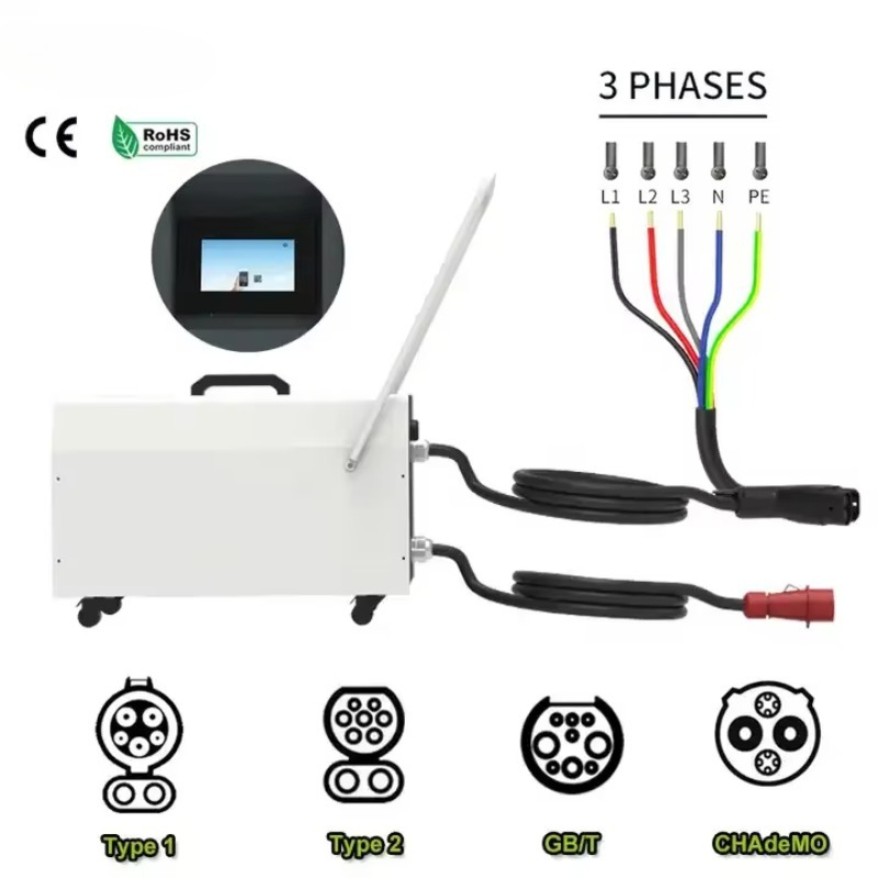 Estación de Carga Portátil de  - Portable Dc Fast Charger 20Kw Ccs2 reseña y precio