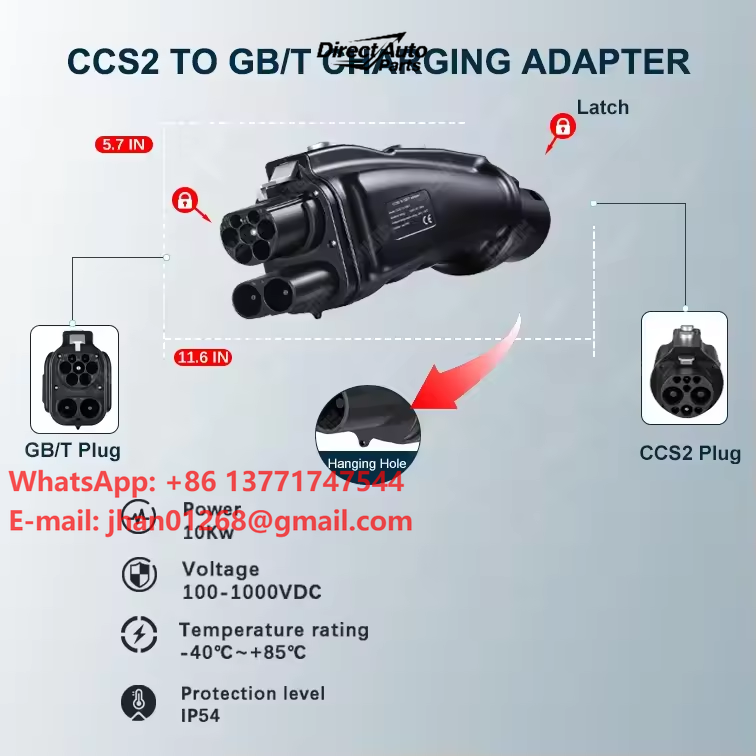 Cargador de CC para Vehículos  - Gb/T To Ccs2 200A Fast Charging Adapter reseña y precio
